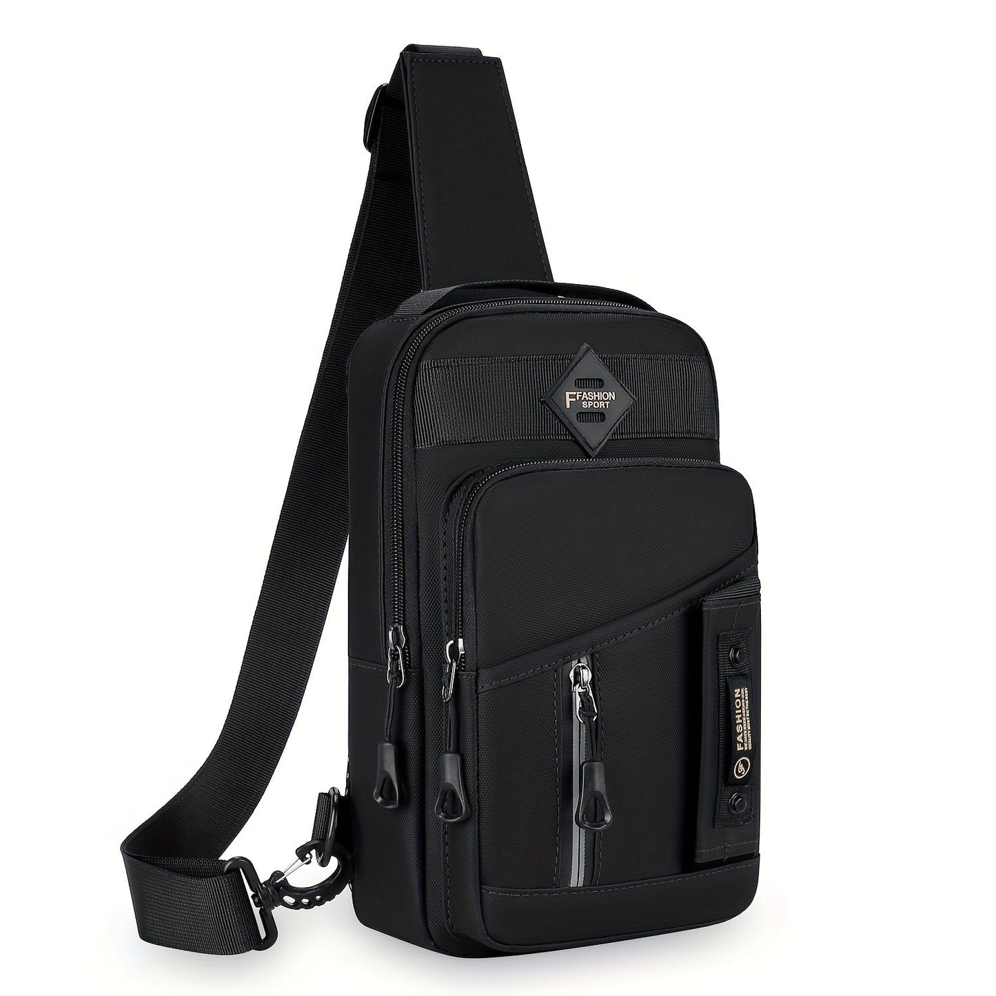 Fashion Multifunctional Chest Bag - 1pc Men's Outdoor Crossbody Bag, Casual Sports Sling Bag