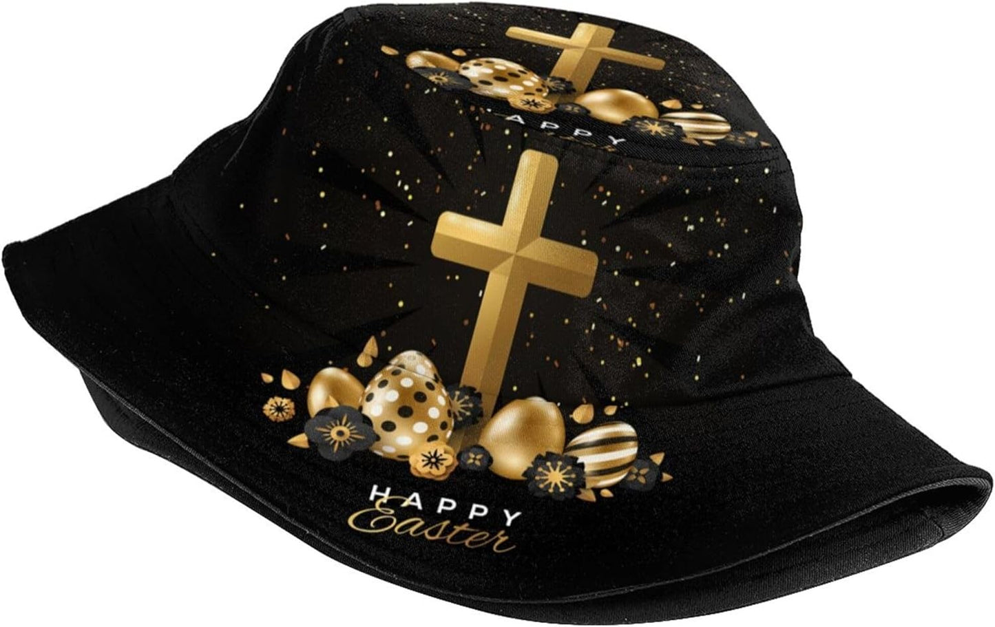 Easter Eggs 4 Bucket Hat for Women Men Summer Travel Beach Sun Cap Easter Hat Outdoor Fisherman Hat Unisex