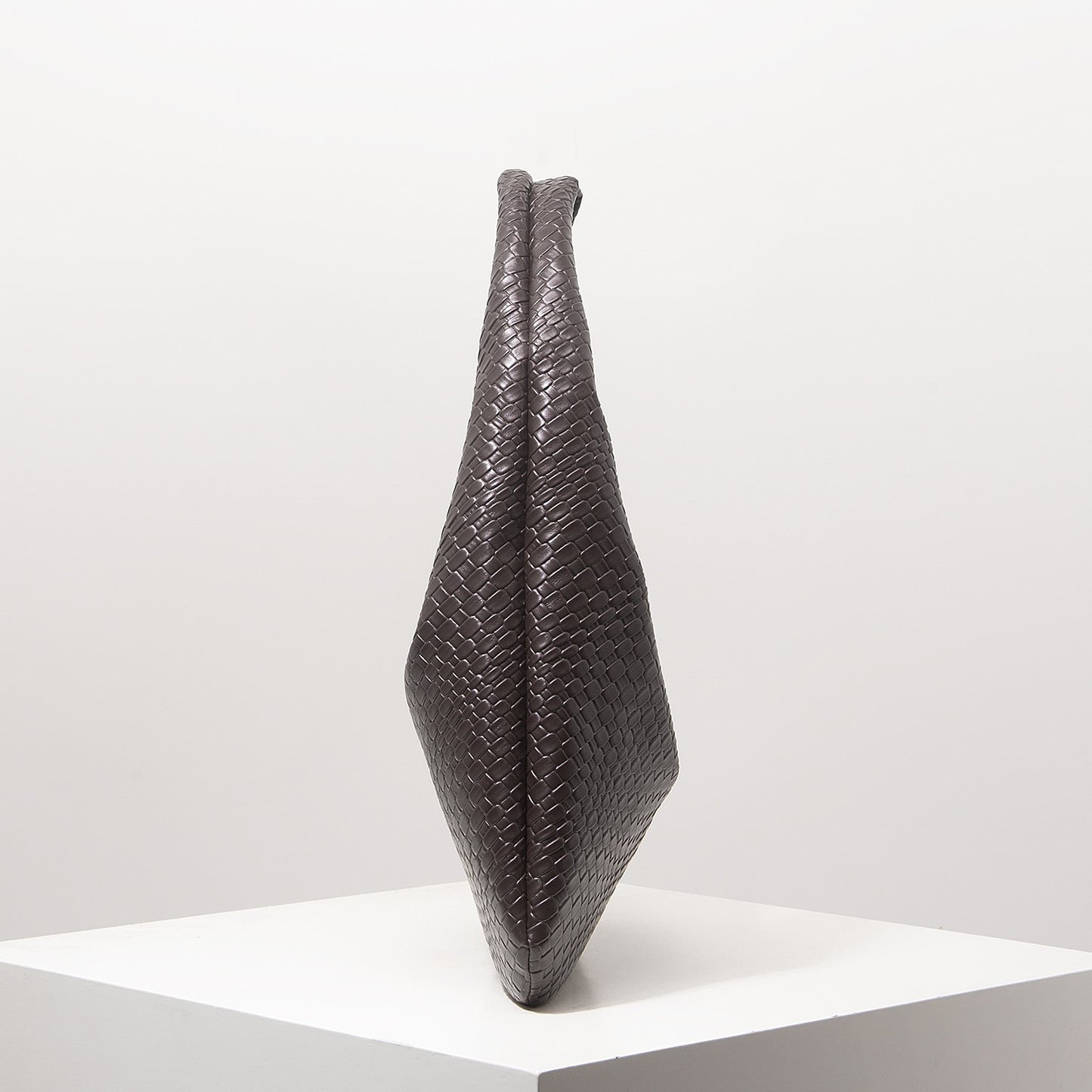 Vintage Faux Woven Leather Shoulder Bag, Women's Handbag, Large Capacity Tote Bag, Crescent Bag, Zipper Underarm Bag, Daily Commuter Bag (Random Pattern)