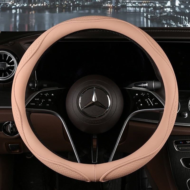 Motopets Carro Anti-Derrapante Capa de Volante em Couro Capa Protetora de Volante Universal Estilo Fashion 38cm Tipo O D