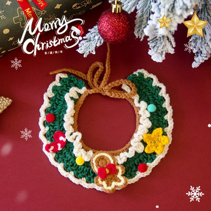 Cachecol de Natal para Pets Gatos Roupinhas Coleira de Natal para Gatos Roupinhas Decoração Fofa para Pets Laço Coleira para Cães Gatos Fantasia Roupa para Gatos Cachorros Gatinhos