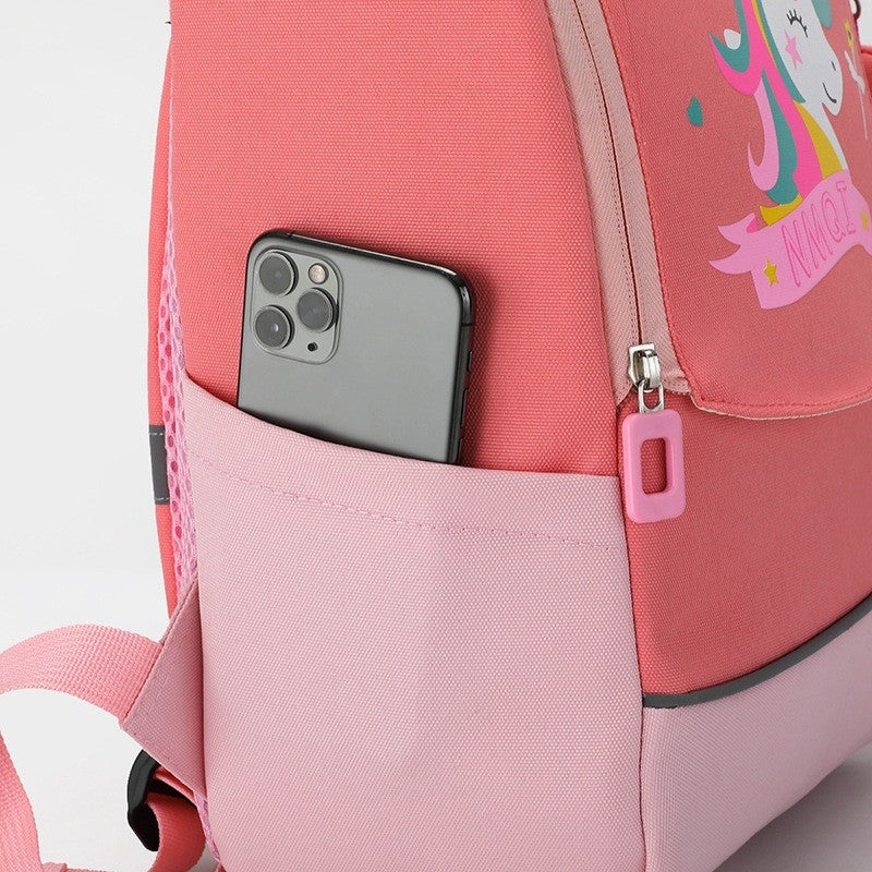 Mochila infantil de desenho animado para meninos e meninas do ensino fundamental, versão coreana, nova bolsa espacial infantil