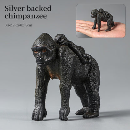 Conjunto de Brinquedos Montessori de Animais Selvagens - Leão Elefante Antílope Miniaturas de Animais Figuras de Ação Zoológico Presente Educacional para Crianças