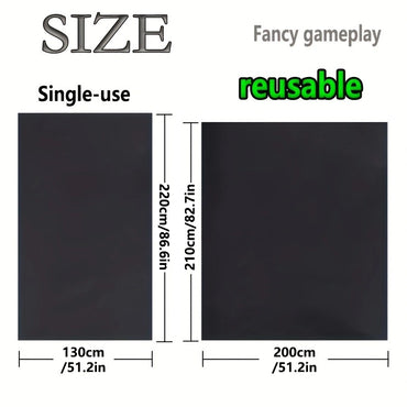 Waterproof Bed Sheet, Black Adult Washable Bedding Protection, Passion Sheets for Couples, Liquid Proof Fitted Mattress Cover