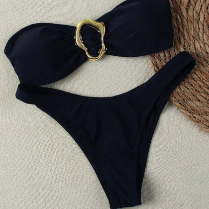 "2025 Sexy Bandeau Push-Up Bikini Set - Brazilian Thong Swimwear for Women";;VERDADEIRO;;"JY777-RE,L