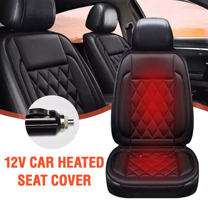 12-24v HeatedCar Seat Cover 30' Fast Car Seat Heater Cloth/Flannel Heated Car Seat Protector 25W Seat Heating Cover Car Seat