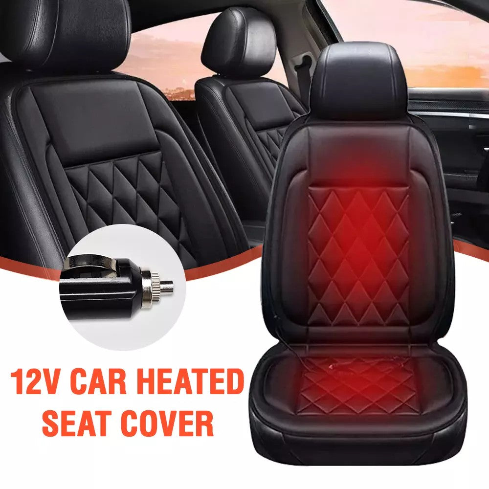 12-24v HeatedCar Seat Cover 30' Fast Car Seat Heater Cloth/Flannel Heated Car Seat Protector 25W Seat Heating Cover Car Seat