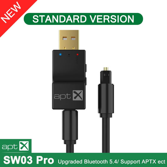Hot 2 IN 1 Wireless Audio Transmitter Adapter USB Optical Bluetooth Transmitter Low Latency For PC TV USB Wireless Audio Adapter