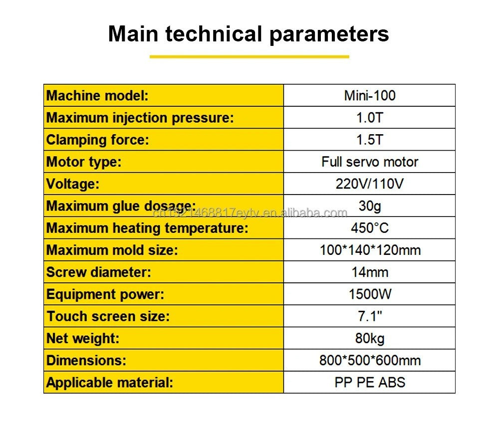Máquina de Moldagem por Injeção Micro de Bancada 4T para Produção de Peças Plásticas Micro ABS PLA PC PE Polímero