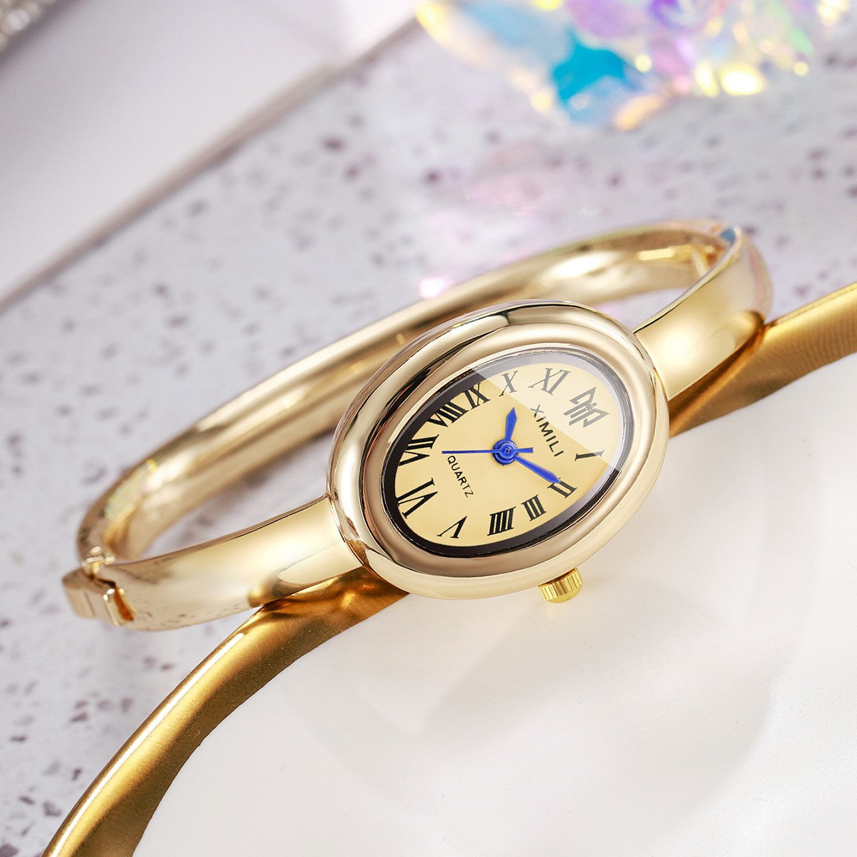 Elegant Oval Dial Women Bracelet Watch Fashion Ladies Quartz Wristwatch Reloj Mujer Girls Clock Gift