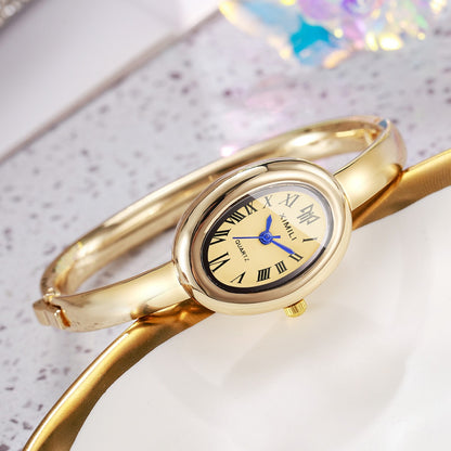 Elegant Oval Dial Women Bracelet Watch Fashion Ladies Quartz Wristwatch Reloj Mujer Girls Clock Gift