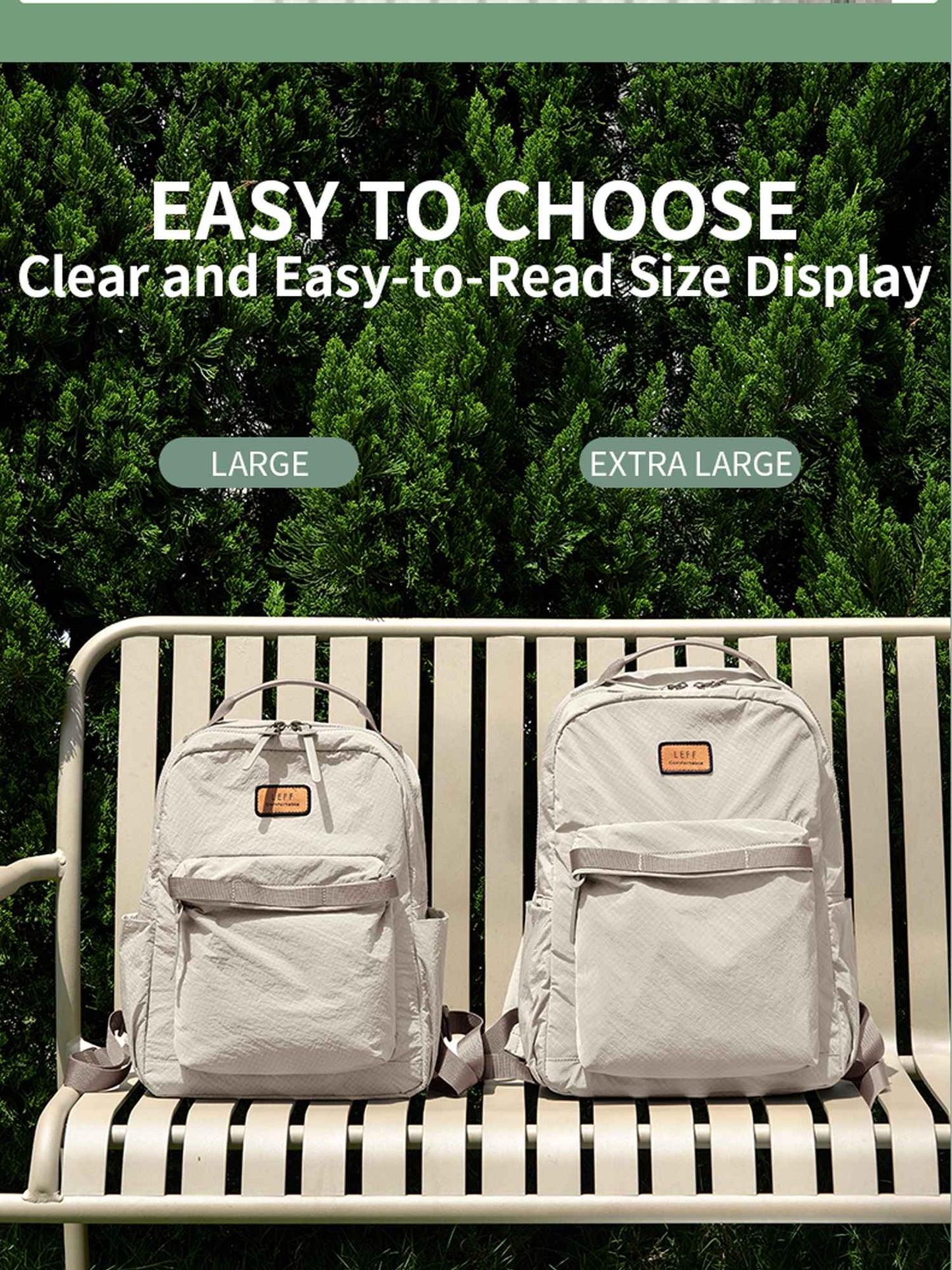 LEFF New Fashion Backpack For Women High Quality Outdoor Travel Waterproof Backpacks Laptop Commuting Bag High End Female Bags