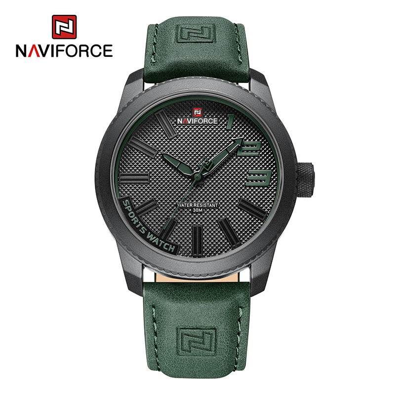 NAVIFORCE Popular Male Wristwatch Military Sports Shockproof Waterproof Leather Watch Men Fashion Casual Clock Relogio Masculino
