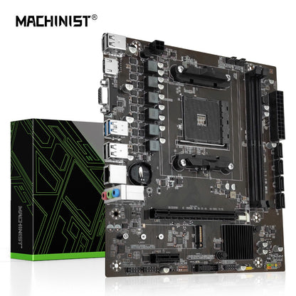 Placa-mãe MACHINIST B450 Processador AMD Memória DDR4 Dual-channel Placa principal AM4 NVME M.2 (Compatível com CPU Ryzen 5500 5600 5600G)