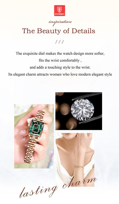 POEDAGAR Luxury Brand Ladies Wristwatch Waterproof Stainless Steel Date Women Watch Casual Fashion Quartz Women’s Watches Reloj