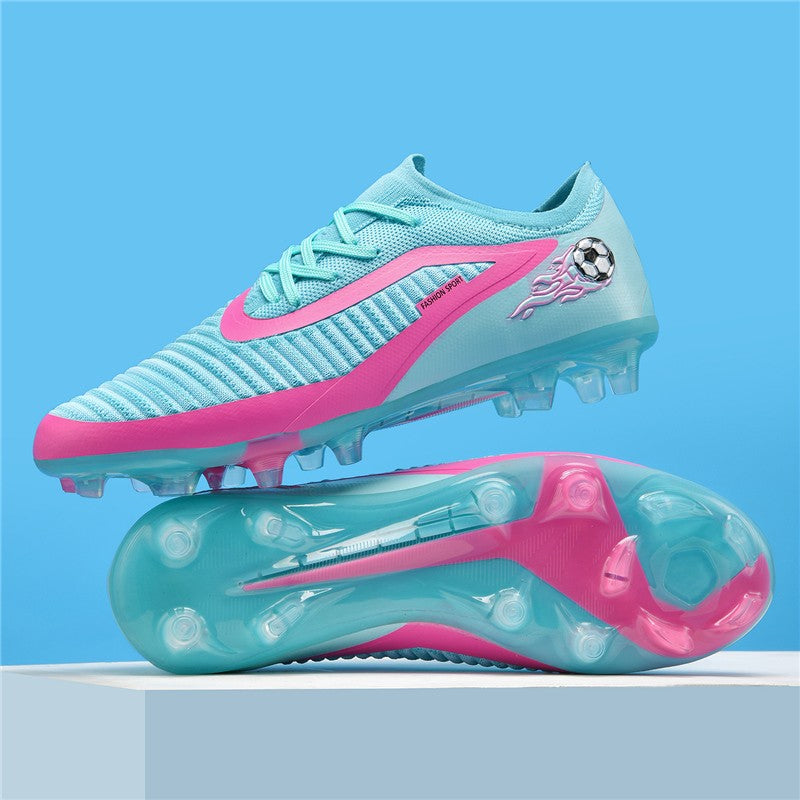 New Men Football Boots Outdoor Sport Boys Soccer Shoes Adult Non Slip Long Spikes Training Cleats Breathable Match Comfortable