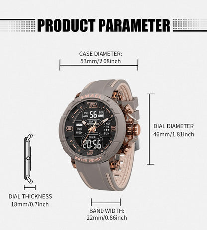 SMAEL Brand 8140 Waterproof Dropshipping Watch Alarm Clock night light Young Fashion business Quartz Sport Wristwatches