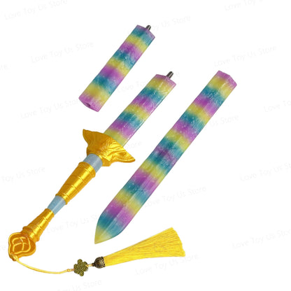 Rumi Sword Kpop Demon Hunters Cosplay Costume Accessories Lights Colorful Sword Women Roleplay Arms Props Halloween Party Gifts