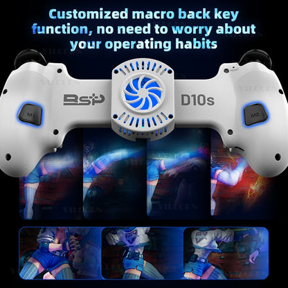 D10/D10S Mobile Game Controller Tablet Wireless Gamepad For Android/IOS/Switch/PS3/PS4 Stretching Joystick with M1M2