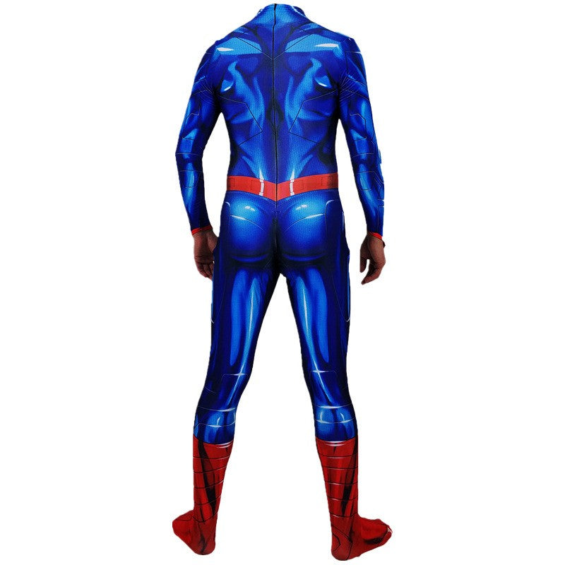 Classic Superman Adult Hero Costume Supergirl Bat Jumpsuit Adam Bodysuit for Halloween Cosplay Party Dress Up Outfits