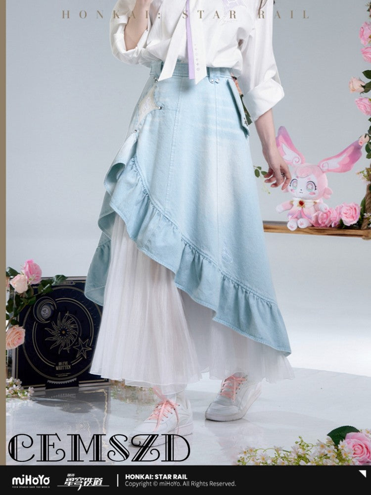 [Genuine] Game Honkai Impact Cyrene Cosplay Theme Impression Series Cowboy Skirt Anime Character Size XS-XL Halloween Costume