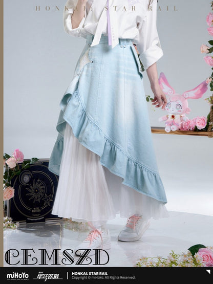 [Genuine] Game Honkai Impact Cyrene Cosplay Theme Impression Series Cowboy Skirt Anime Character Size XS-XL Halloween Costume