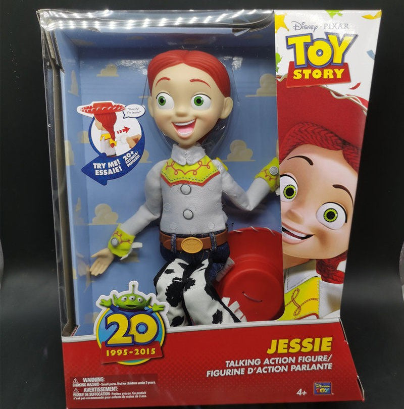Disney Toy Story 20º Aniversário Woody Xerife Cowboy Jessie Fala Frases Interativas Figura Boneco Anime Enfeite Brinquedo Presente