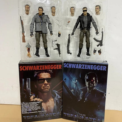 NECA Figure Terminator 2 Judgment Day T800 Sarah Connor T-800 Arnold Schwarzenegger Commando Action Figure Model Collectible Toy