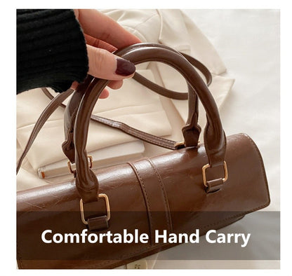 High Quality PU Leather Handbag Purse Women's Bag Solid Color Shoulder Crossbody Bags Lady Messenger Small Tote for Women Girls