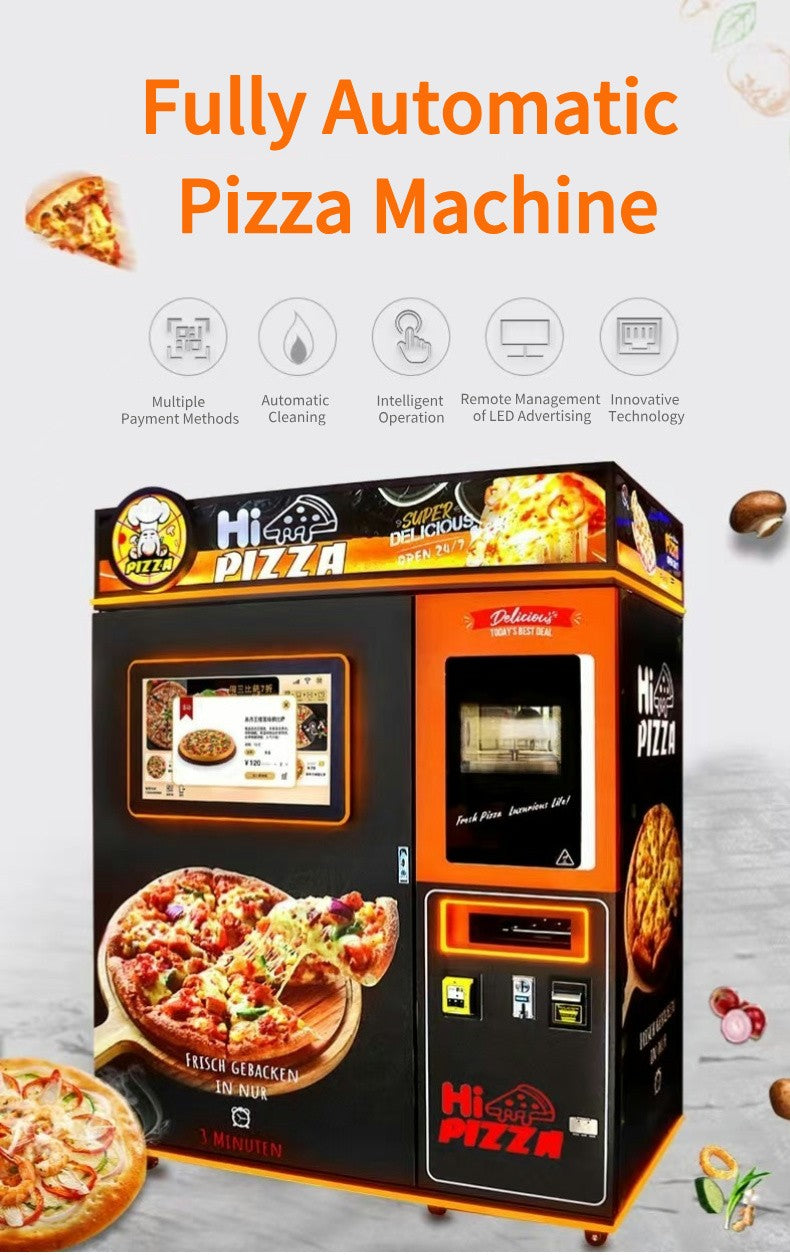 Outdoor Fully Automatic Factory Smart Touch Screen Pizza Vending Machine Wholesalers