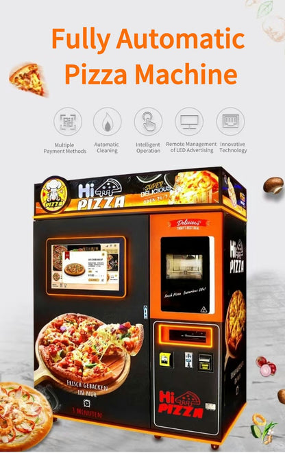 Outdoor Fully Automatic Factory Smart Touch Screen Pizza Vending Machine Wholesalers