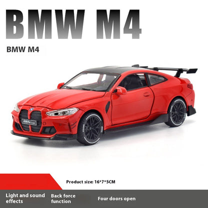 1/32 BMW M4 Coupé Carro Esportivo Liga Diecast Modelo Coleção Miniatura Enfeites de Mesa Miniauto Mini GT Presente de Feriado Menino