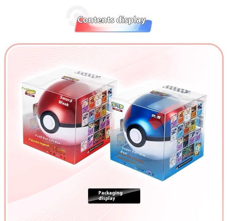 PokeBall Master Balls Bola Premium Caixa de Presente Cartas Pokémon Ptcg Chinês Simplificado Pacote Original Brinquedo de Aniversário de Crianças Natal