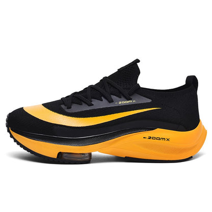 Tênis de Corrida Masculino Respirável Amortecimento de Corrida ao Ar Livre Tênis de Caminhada Tênis de Luxo para Casais Sapatos Antiderrapantes de Malha para Todo-Terreno