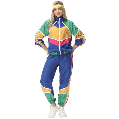 Halloween Couples Hippie Costumes for Women Male Vintage 70s 80s Rock Disco Cosplay Outfits Hip Hop Disco Hippie Costume