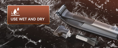 MAXGROOM 3 in 1 Men Bidirectional Body Hair Trimmer Electric Shaver IPX6 Waterproof Double-edged Razor Whole Body Hair Trimmer