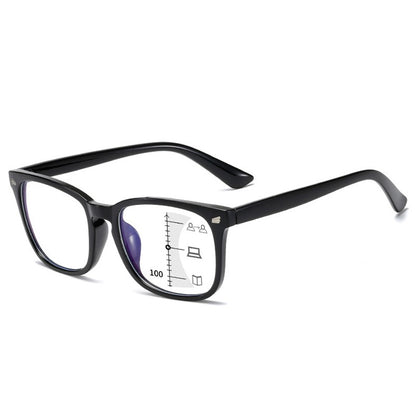 Óculos De Leitura Multifocal Quadrado CRIXALIS Óculos Masculino Fashion Com Dioptrias Antirreflexo Computador Feminino UV400