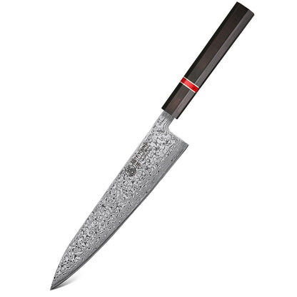 F.YOUNG 8.2-inch Handmade Chef Knife Damascus Steel Sharp Meat Vegetable Cleaver Gyuto Knife Japanese Hand Forged Kitchen Knives