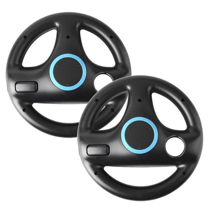 2 Peças Volante de Corrida Plástico com Design Inovador e Ergonômico para Controle Remoto de Jogos de Corrida Nintendo Wii Kart