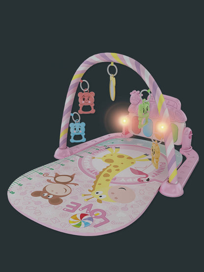 Brinquedo Pedagógico Interativo Para Bebês, Tapete de Atividades Piano Musical Multifuncional Para Crianças de 0 a 1 Ano