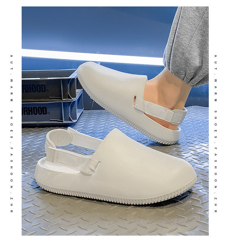 Men's casual hole shoes summer new EVA breathable soft soled sandals outdoor waterproof beach shoes youth fashion Joker slippers