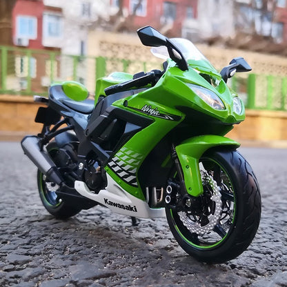 Maisto 1:12 Kawasaki Ninja ZX-10R Liga Modelo de Moto Simulação Diecast Metal Escala Modelo de Moto Brinquedo Infantil Presentes