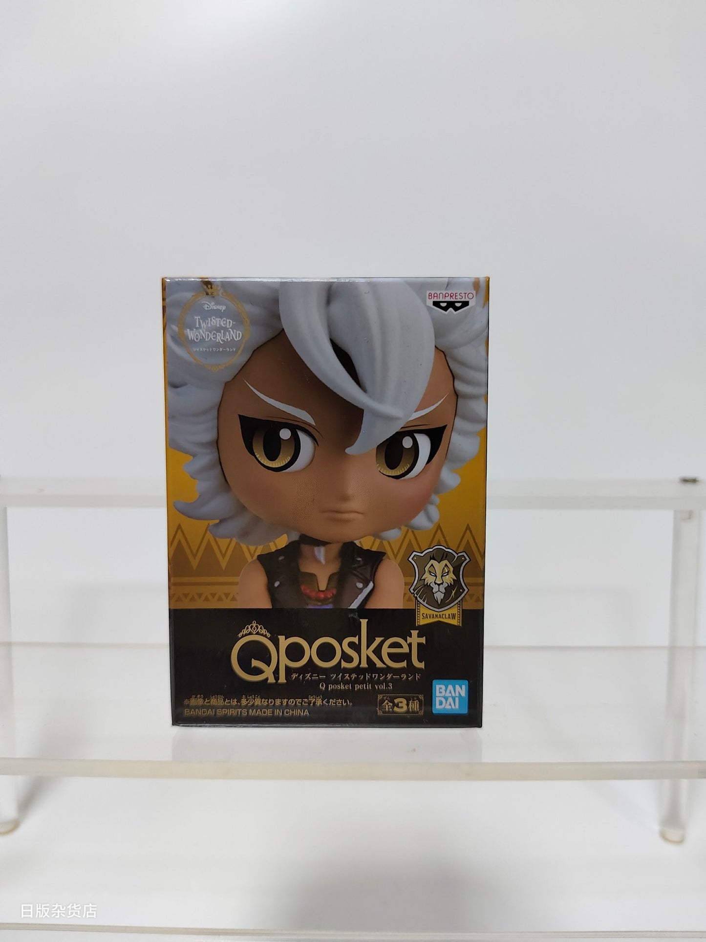 Genuine Bandai Q posket Series Disney Twisted Leona Jack Ruggie Wonderland Azul Ashengrotto Colecionáveis Brinquedos de Modelo Presente