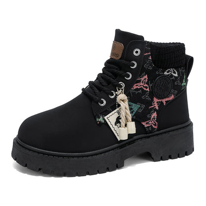 Men's boots four season classic big head casual boots soft sole non-slip breathable Joker high-top outdoor comfort tooling boots