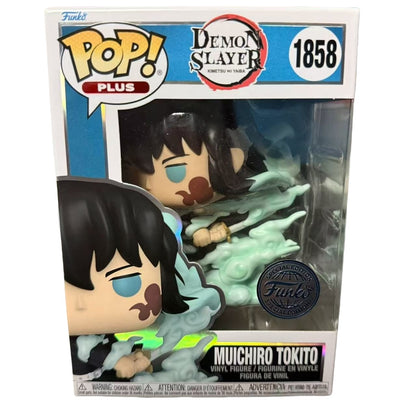 Funko Pop Demon Slayer Action Figure Muichiro Tokito Nove Pilares Chama Deus Anime Estátua Bonecos Brinquedos Colecionáveis Presente para Crianças