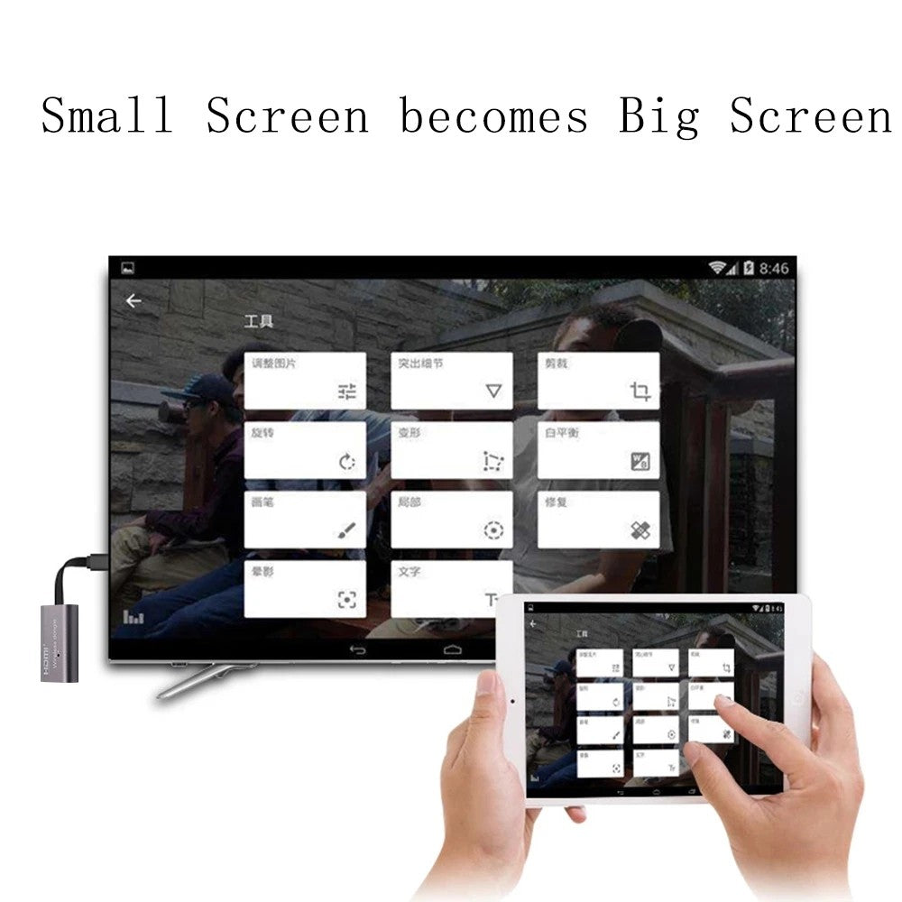 Wireless WiFi Display Adapter HDMI-compatible TV Stick Receiver Miracast Airplay Screen Mirroring for IOS Andriod Phone PC To TV