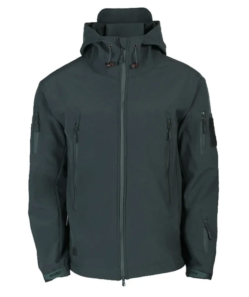 2024 new Tactical Jacket Men Combat Soft Shell Jackets Techwear Windproof Waterproof Breathable Fleece Thermal Hooded Coats