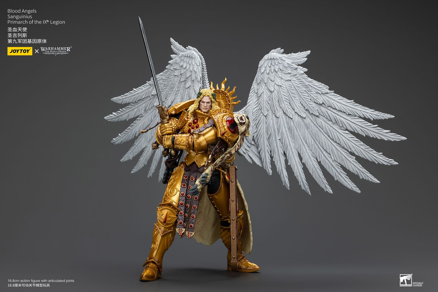 JOYTOY 1/18 Action Figure The Horus Heresy Blood Angels Sanguinius Primarch of the IXth Legion Re-issue Version