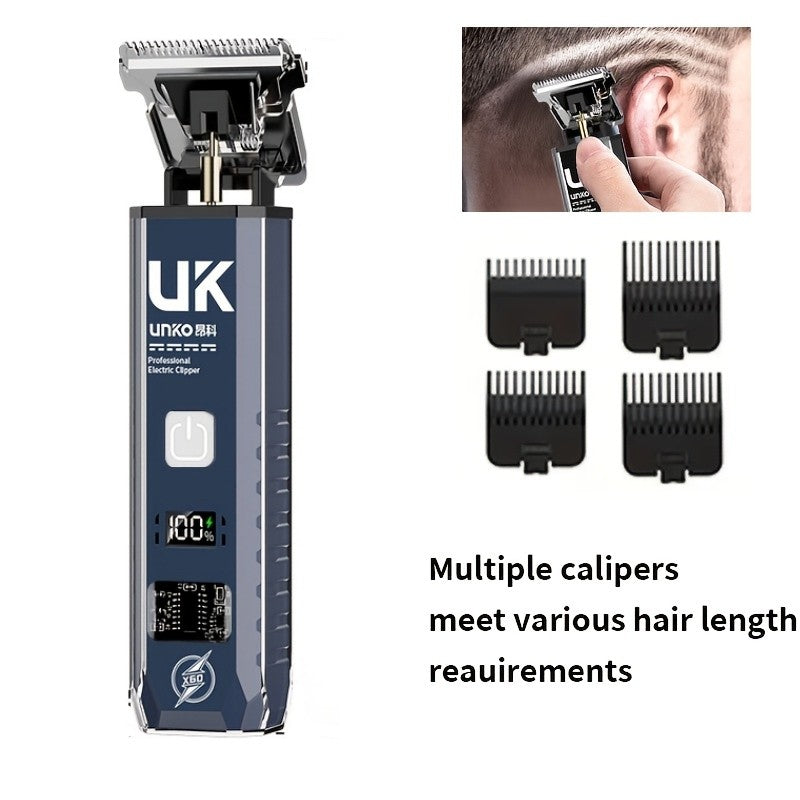 Professional Cordless Hair Clipper, Rechargeable Electric Hair Trimmer for Men Kids Home & Salon Use
