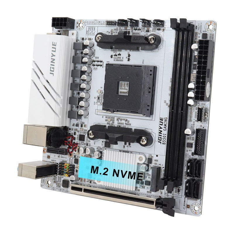 JINGYUE B550I GAMING Motherboard AM4 PCIe 4.0 Dual M.2 DDR4 Mini-ITX for AMD Ryzen 5000 4000 Gaming PC